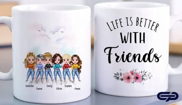 Personalized Mug with Colored Interior 11oz - Image 3