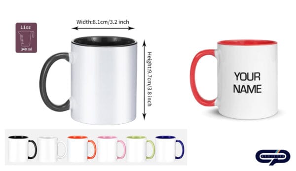 Personalized Mug with Colored Interior 11oz - Image 9