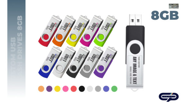 Custom USB Flash Drives 8GB 10 Pack