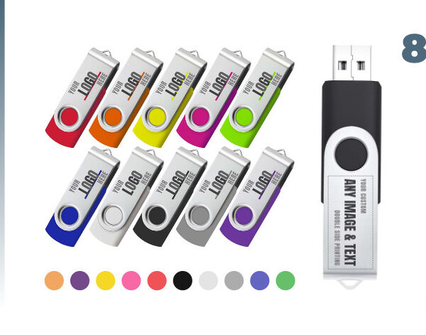 Custom USB Flash Drives 8GB 10 Pack