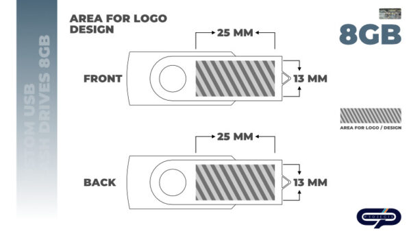 Custom USB Flash Drives 8GB 10 Pack - Image 6