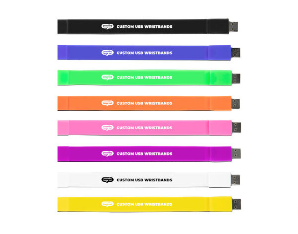 Promotional Custom USB Wristbands 8GB - 10 Units